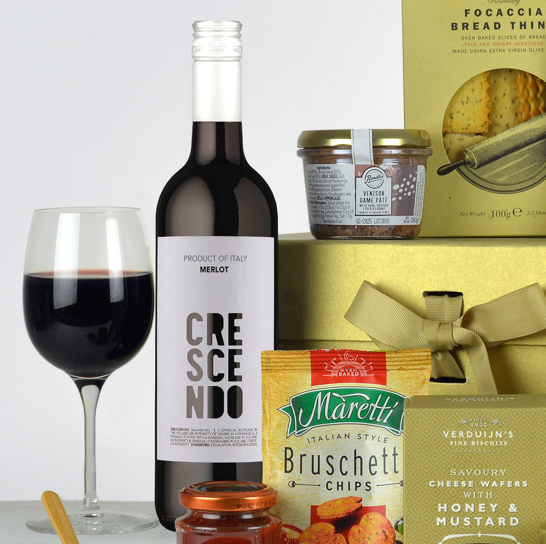 Luxury Red Wine & Cheese Hamper