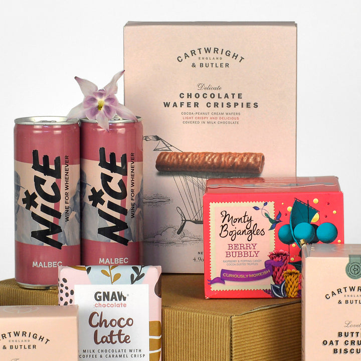 Sustainable Wine and Sweet Treats Gift Box