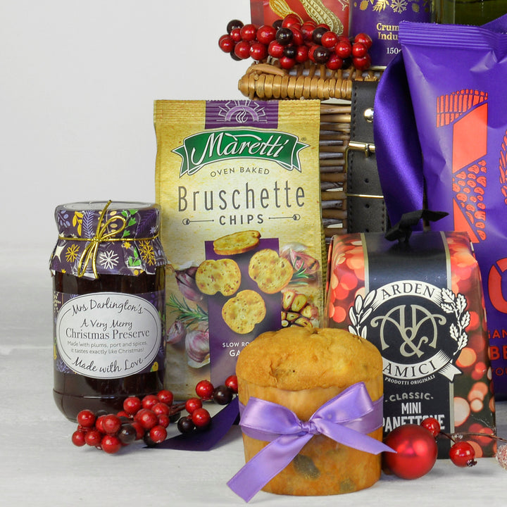 Christmas Velvet Luxury Basket